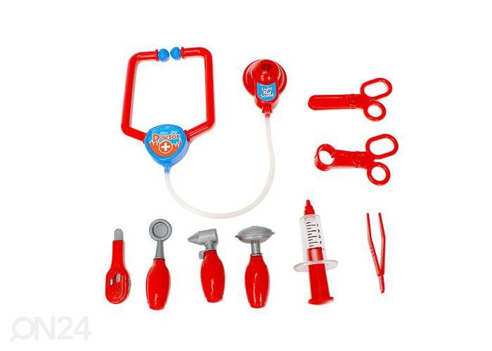 Ambulanssi lääkäritarvikkeilla 9 osaa kuvasuurennos