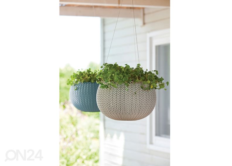 Amppeli Keter Cozies pieni, beige Ø28 x h18 cm kuvasuurennos