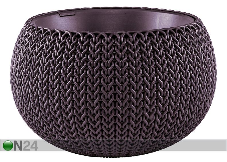 Amppeli Keter Cozies pieni, tummaliila Ø28 x h18 cm kuvasuurennos