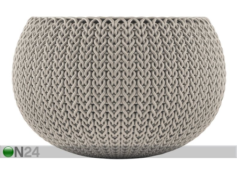 Amppeli KETER COZIES suuri, beige Ø36 x h23 cm kuvasuurennos