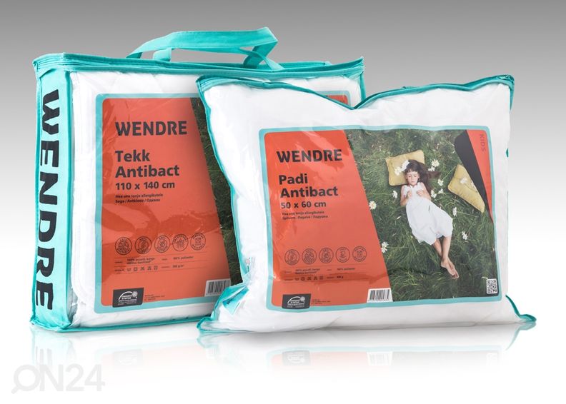 Antibact täkki 110x140 cm ja tyyny 50x60 cm kuvasuurennos