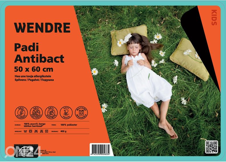 Antibact täkki 110x140 cm ja tyyny 50x60 cm kuvasuurennos