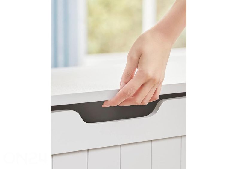 Arkku-säilytyslaatikko 76x40 cm, valkoinen kuvasuurennos