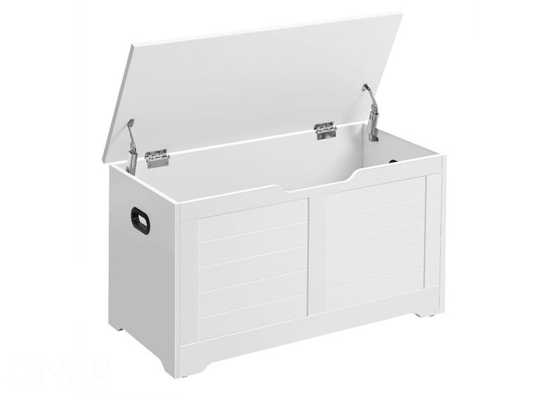 Arkku-säilytyslaatikko 80x40 cm, valkoinen kuvasuurennos