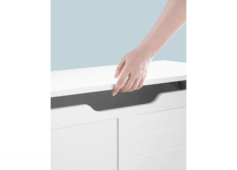 Arkku-säilytyslaatikko 80x40 cm, valkoinen kuvasuurennos