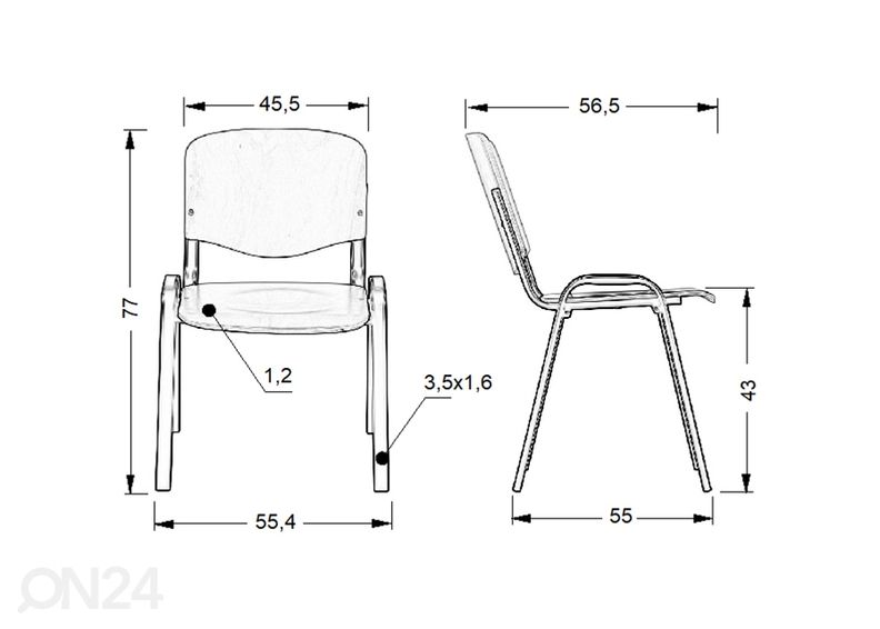Asiakastuolit 2 kpl kuvasuurennos
