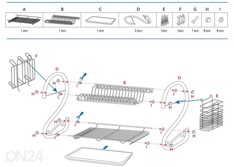 Astiankuivausritilä Tatkraft Helga kuvasuurennos