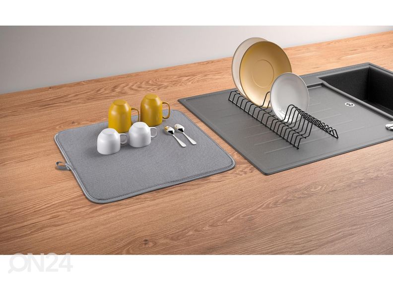 Astiankuivausteline alustalla Drytex, 45x40x7 cm, musta kuvasuurennos