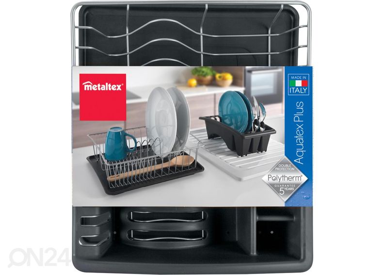 Astiankuivausteline Aquatex Plus, 35x30x12 cm, hopea kuvasuurennos