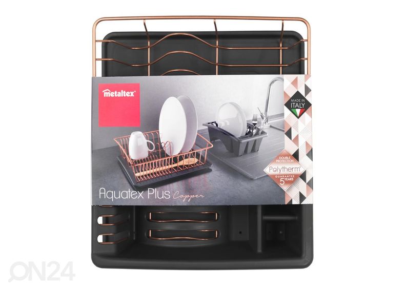 Astiankuivausteline Aquatex Plus, 35x30x12 cm, pronssi kuvasuurennos