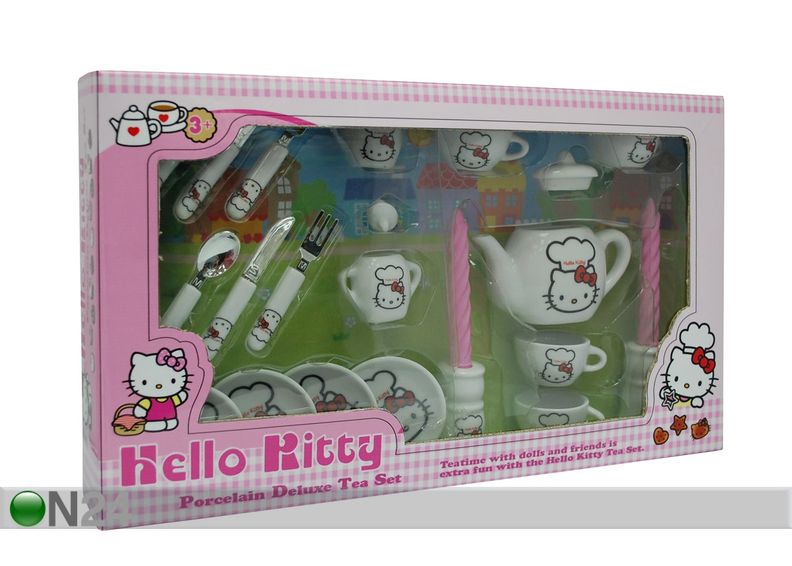 Astiasto+kynttilät HELLO KITTY kuvasuurennos