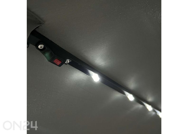 Aurinkovarjo Milin + LED Ø 3 m kuvasuurennos