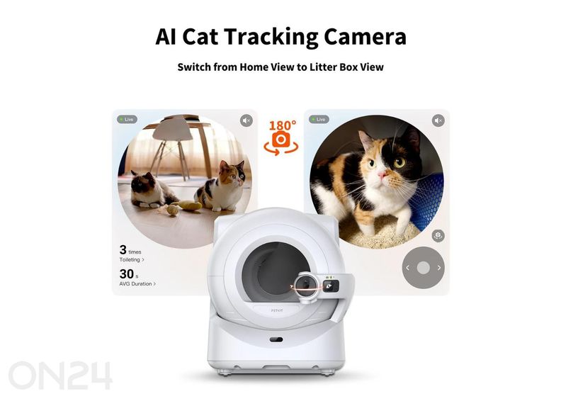 Automaattinen kissanhiekkalaatikko Petkit Purobot Ultra kuvasuurennos