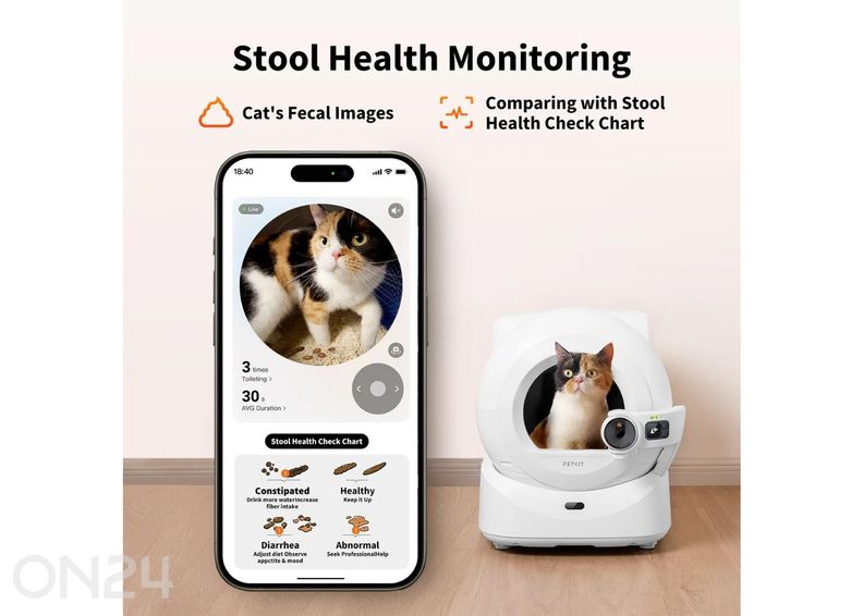 Automaattinen kissanhiekkalaatikko Petkit Purobot Ultra kuvasuurennos