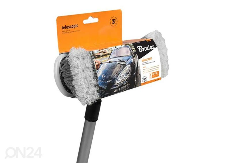 Auton pesuharja Bradas teleskooppivarrella 170 cm kuvasuurennos