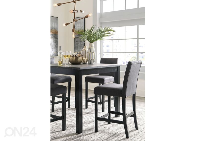 Baaripöytä + 4 baarituolia kuvasuurennos