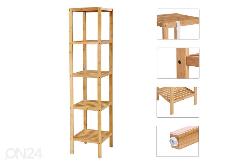 Bambuhylly 33 cm, luonnollinen kuvasuurennos