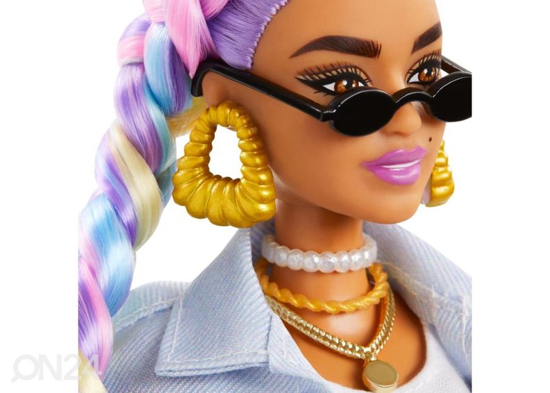 Barbie® Ekstra Sateenkaari hiukset kuvasuurennos