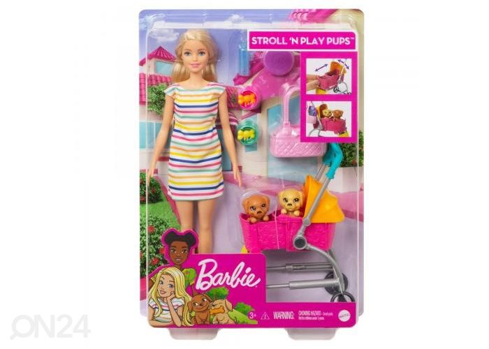 Barbie Koiranpentujen ulkoilusetti kuvasuurennos
