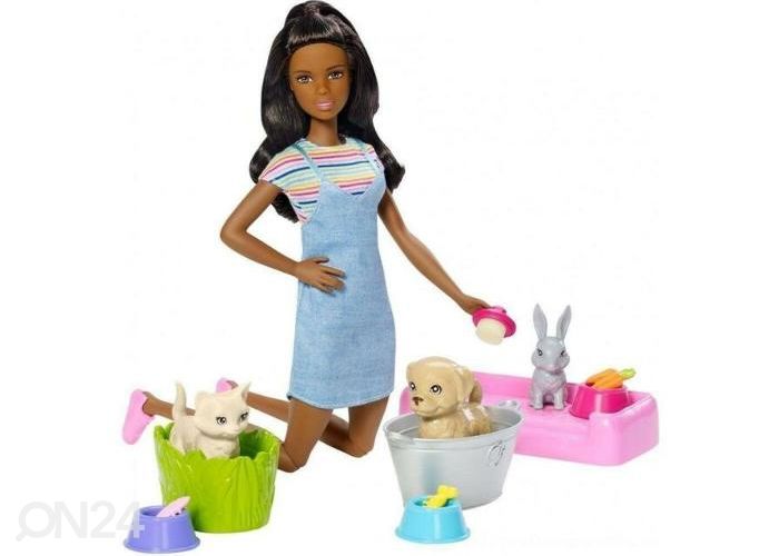 Barbie® Play'N 'Wash nukke ja lemmikit kuvasuurennos