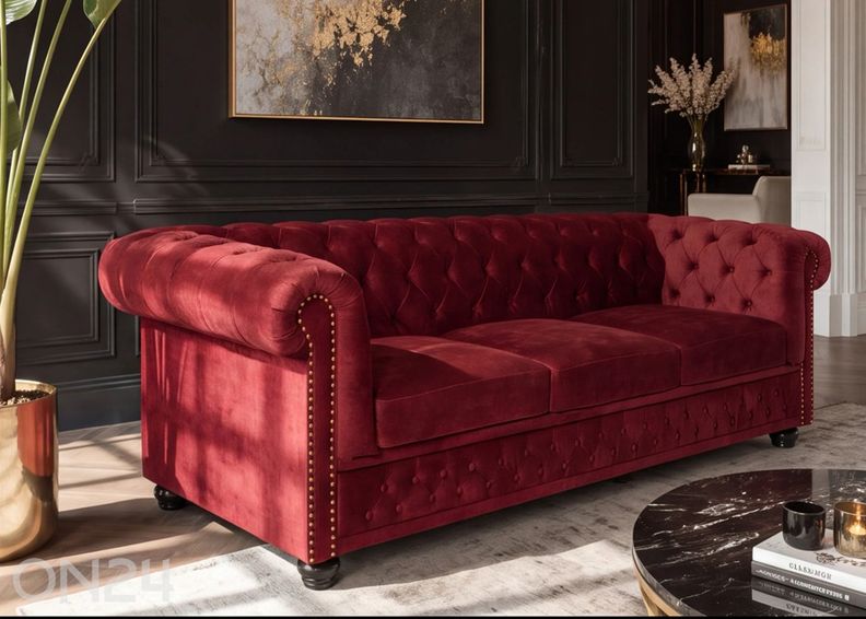 Chesterfield-sohva kuvasuurennos