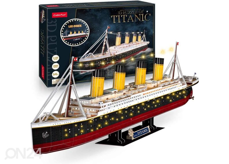 CUBICFUN 3D Palapeli LED Titanic kuvasuurennos