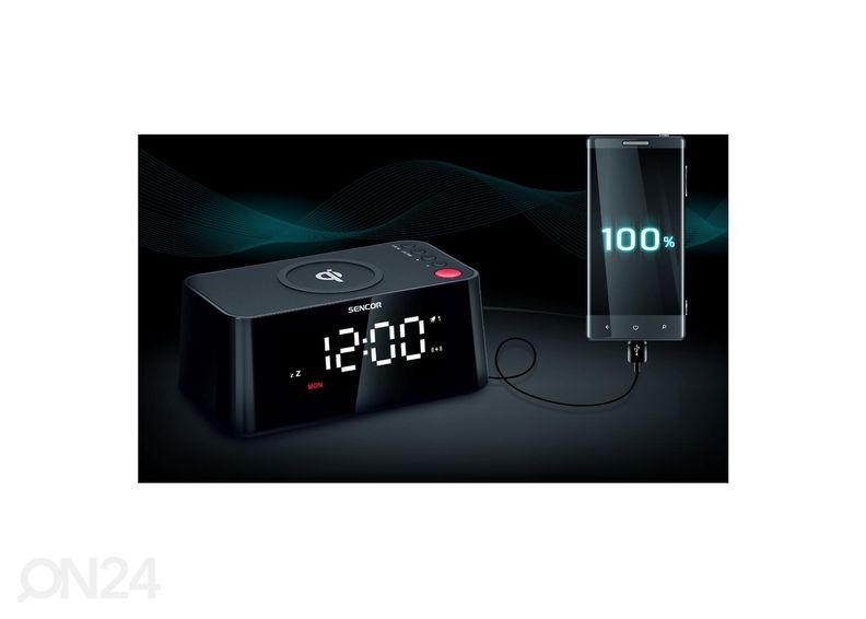 Digitaalinen herätyskello Sencor SDC7600QI kuvasuurennos