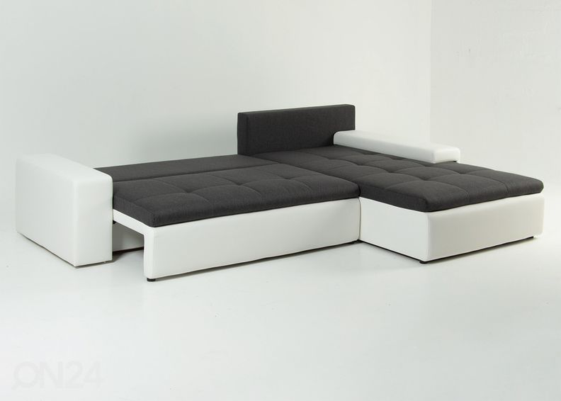 Divaanivuodesohva vuodevaatelaatikolla kuvasuurennos