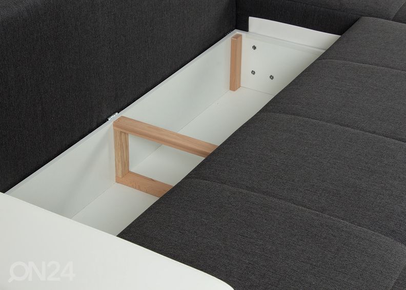 Divaanivuodesohva vuodevaatelaatikolla kuvasuurennos