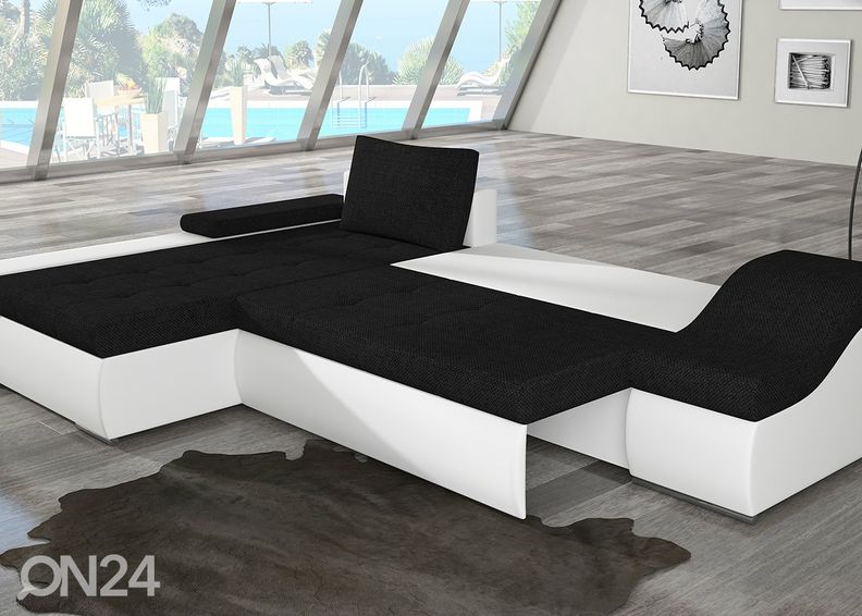 Divaanivuodesohva vuodevaatelaatikolla kuvasuurennos