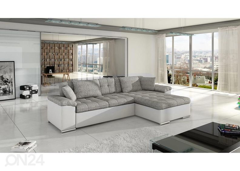 Divaanivuodesohva vuodevaatelaatikolla kuvasuurennos