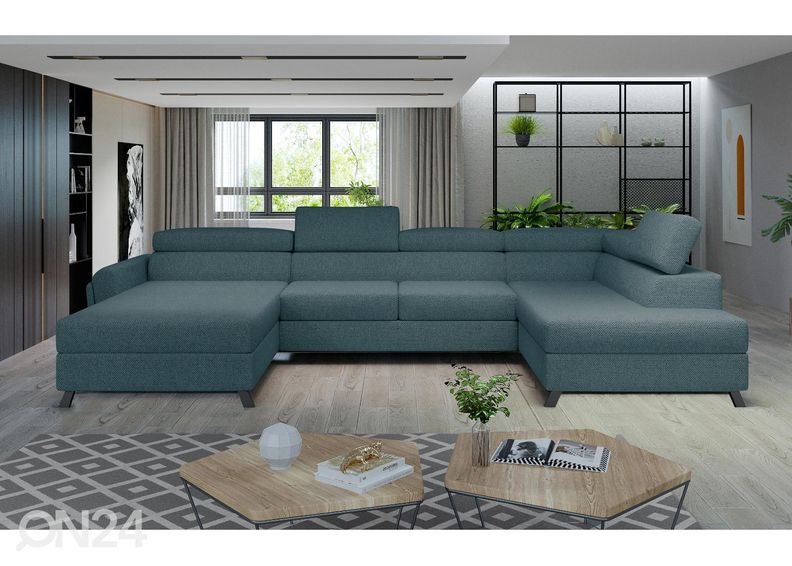 Divaanivuodesohva vuodevaatelaatikolla kuvasuurennos