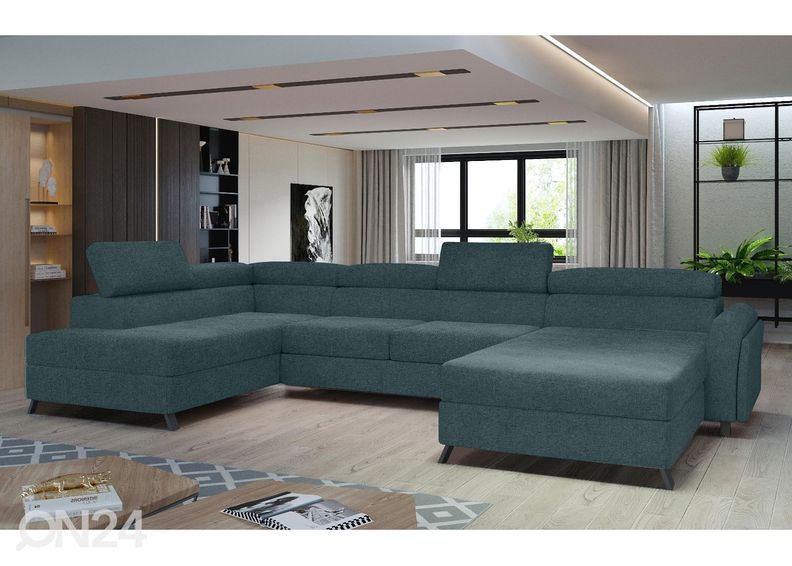 Divaanivuodesohva vuodevaatelaatikolla kuvasuurennos