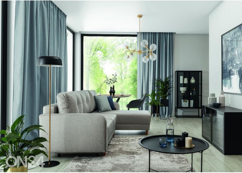 Divaanivuodesohva vuodevaatelaatikolla kuvasuurennos