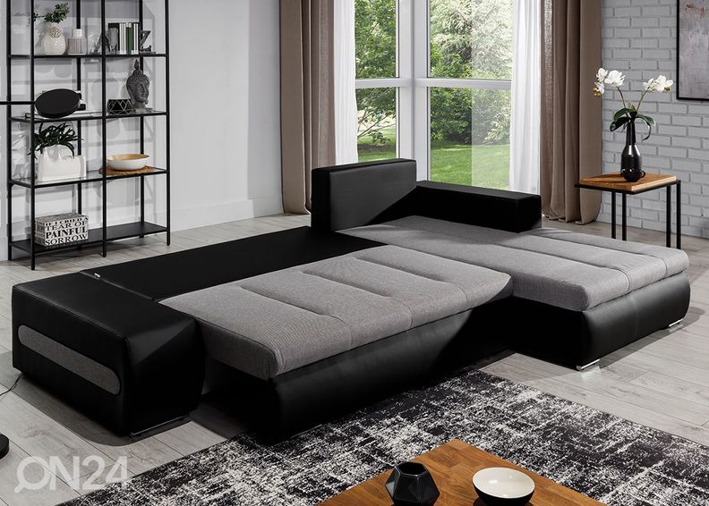 Divaanivuodesohva vuodevaatelaatikolla Detroit kuvasuurennos