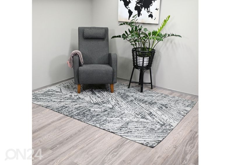 Easy Care matto Alexa harmaa 160x230 cm kuvasuurennos