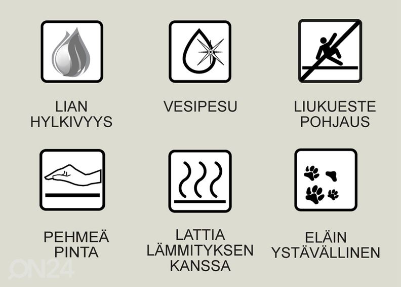 Easy Care matto Alexa harmaa 160x230 cm kuvasuurennos