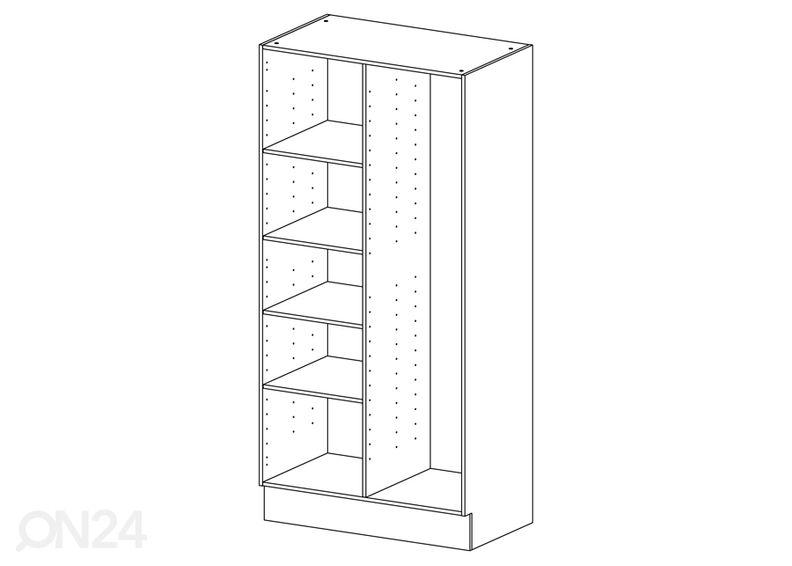 EAZY 191x100 väliseinä+ 4 kpl:tta hyllyjä kuvasuurennos