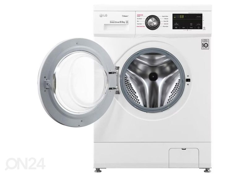 Edestä täytettävä pesukone LG F2J3WY5WE kuvasuurennos