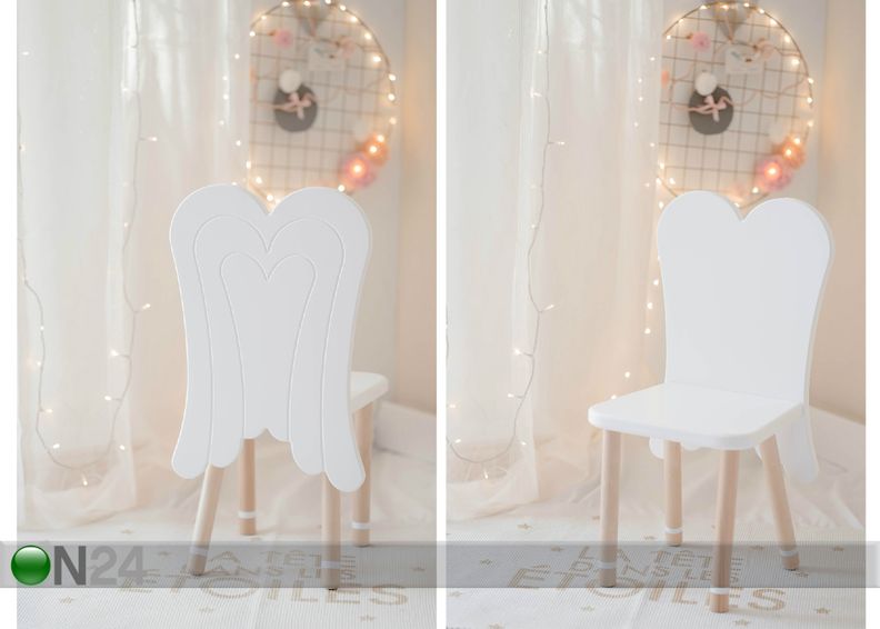 Enkeli tuoli ja pöytä kuvasuurennos