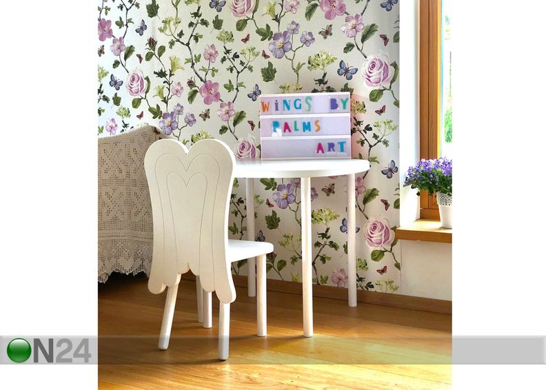 Enkeli tuoli ja pöytä kuvasuurennos