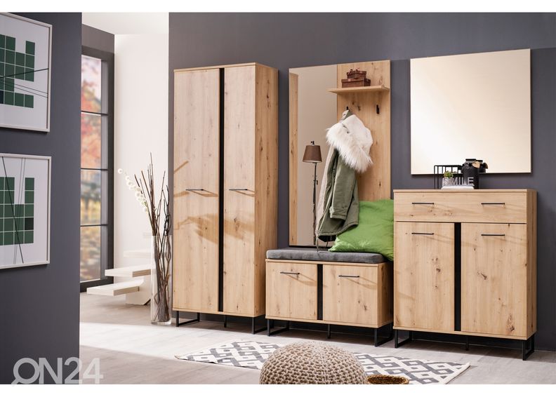 Eteiskaappi / säilytyspenkki kuvasuurennos