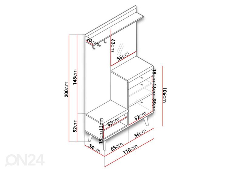 Eteiskalusteet kuvasuurennos