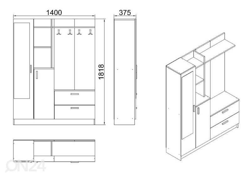 Eteiskalusteet kuvasuurennos