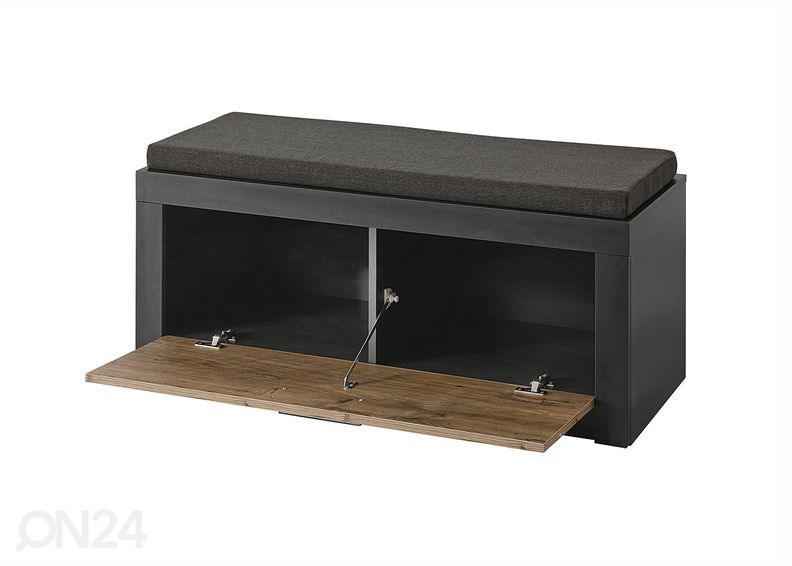 Eteispenkki istuinpehmusteella Brügge 107 cm kuvasuurennos