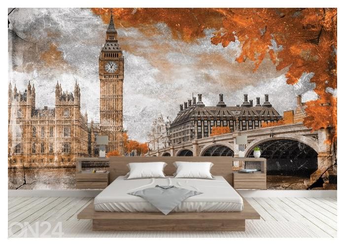 Fleece-kuvatapetti Art Mural Big Ben 416x290 cm kuvasuurennos