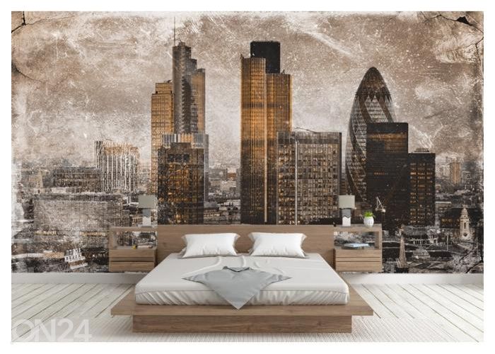 Fleece-kuvatapetti Art Mural City Of London 400x260 cm kuvasuurennos