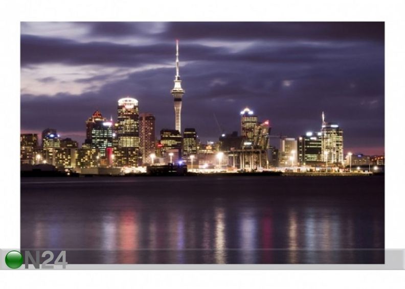 Fleece-kuvatapetti AUCKLAND AT NIGHT kuvasuurennos