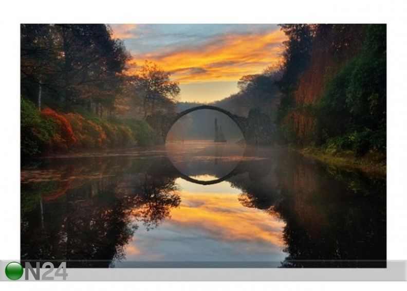 Fleece-kuvatapetti Fairytale Bridge kuvasuurennos