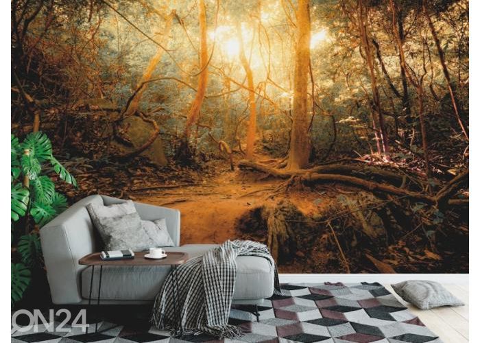 Fleece kuvatapetti Fantasy Jungle Forest 400x260 cm kuvasuurennos